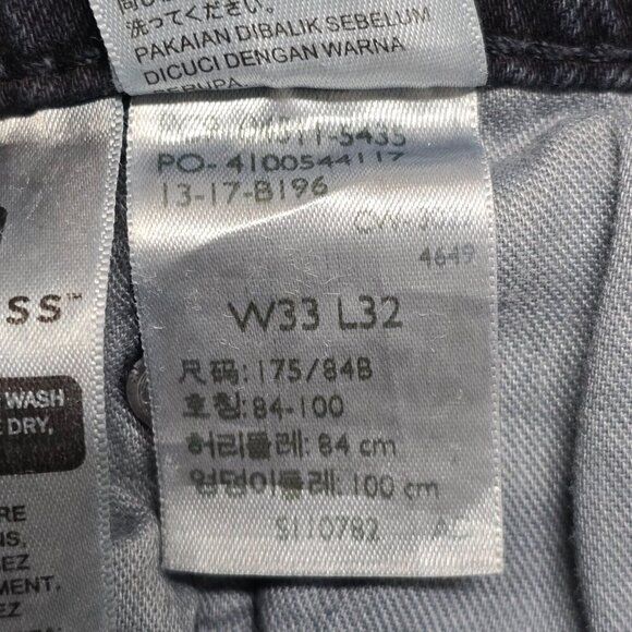 Levi’s 511 Jeans Mens 33x32 (Fits 33x31.5) Slim Straight Dark Wash Denim READ - Picture 8 of 14